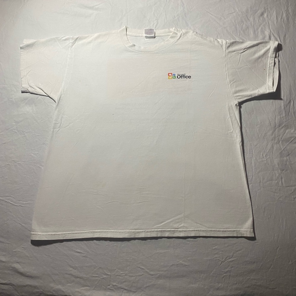 Vintage Y2K Microsoft software t shirt